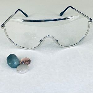 Retro Clear Shield Sunglasses
